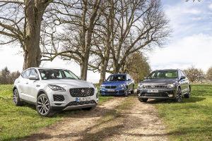 BMW X1, Jaguar E-Pace und VW Tiguan im Test