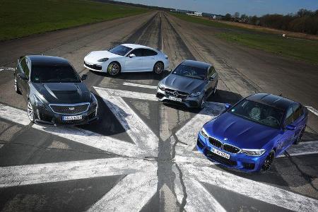 BMW M5 Cadillac CTS-V Mercedes-AMG E63 Porsche Panamera Turbo