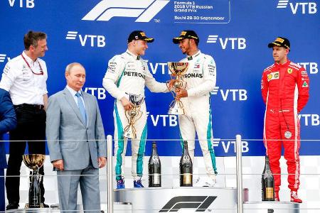 Podest - GP Russland 2018 - Sotschi - Rennen