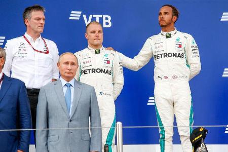 Bottas - Hamilton - Mercedes - GP Russland 2018 - Sotschi - Rennen