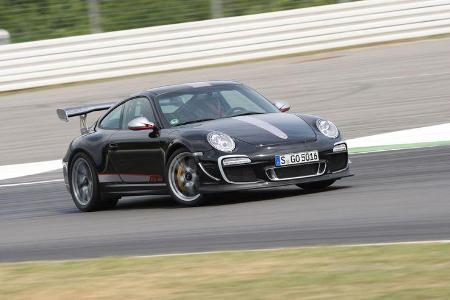 Porsche 911 GT3 RS 4.0, Kurvenfahrt, Seitenansicht