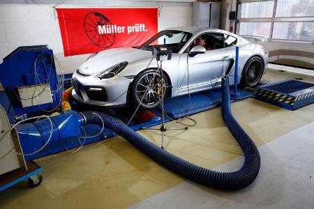Porsche Cayman GT4, Leistungsmessung