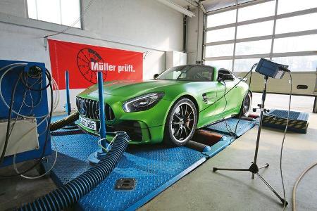 Mercedes-AMG GT R, Prüfstand