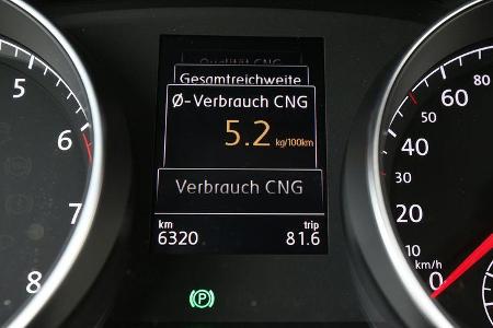 VW Golf TGI Blue Motion, Display, Anzeige, Info