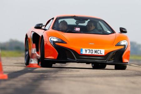 McLaren 650S Spider, Frontansicht, Slalom