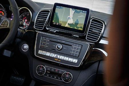 Mercedes GLE 350 d 4Matic Coupé, Cockpit, Mittelkonsole, Display