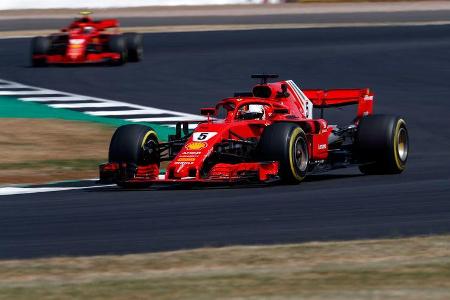 Sebastian Vettel - Ferrari - GP England 2018 - Silverstone - Freitag - Training