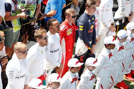 Vettel - Hamilton - Räikkönen - GP England 2018 - Silverstone - Rennen