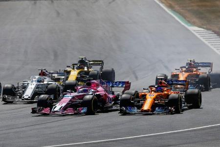 Sergio Perez - Force India - GP England 2018 - Silverstone - Rennen