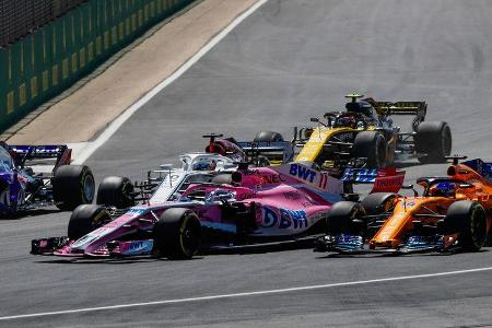 Sergio Perez - Force India - GP England 2018 - Silverstone - Rennen