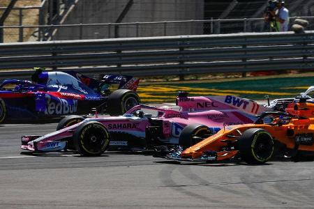 Sergio Perez - Force India - GP England 2018 - Silverstone - Rennen