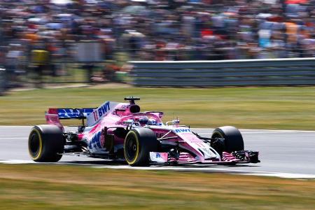 Sergio Perez - Force India - GP England - Silverstone - Formel 1 - Samstag - 7.7.2018