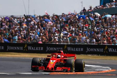 Sebastian Vettel - Ferrari - GP England - Silverstone - Formel 1 - Samstag - 7.7.2018