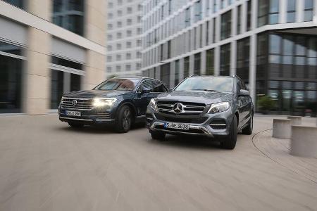 Mercedes GLE 350 d 4Matic, VW Touareg 3.0 TDI V6, Exterieur