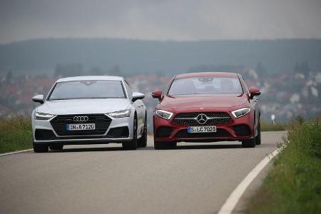 Ganz der Alte: Während man den CLS im Vergleich zu seinem Vorgänger kaum wiedererkennt zeigt sich der A7 augenscheinlich nah...