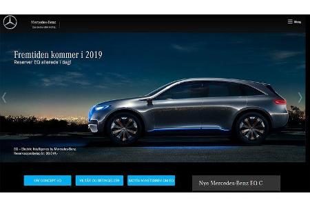 Mercedes EQ C Reservierung Norwegen