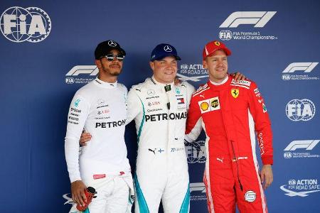 Hamilton - Bottas - Vettel - GP Russland 2018 - Sotschi - Qualifying
