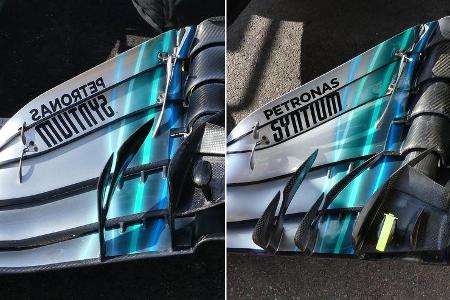 Mercedes - Technik - Upgrades - GP Belgien / GP Italien 2018
