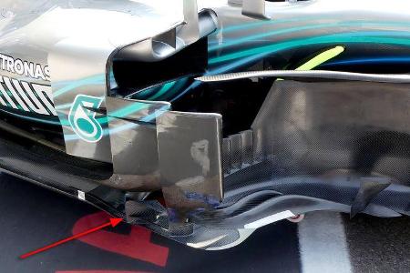 Mercedes - Technik - Upgrades - GP Belgien / GP Italien 2018