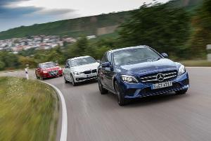Mercedes C 220d T, Audi A4 Avant 2.0 TDI, BMW 320d Touring
