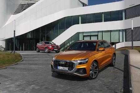 Audi Q8 50 TDI Quattro, Mercedes GLE 350 d Coupé 4Matic, Exterieur