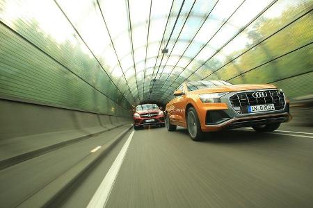 Audi Q8 50 TDI Quattro, Mercedes GLE 350 d Coupé 4Matic, Exterieur