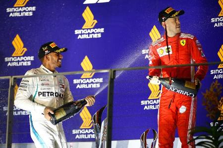 Hamilton & Vettel - GP Singapur 2018