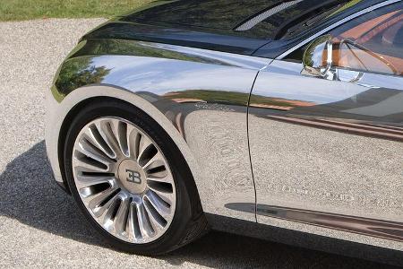 Kotflügel und Türen des Bugatti 16 Galibier sind aus Aluminium gefertigt.