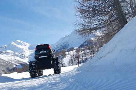 Fiat Panda Bigfoot, Heckansicht, Gelände
