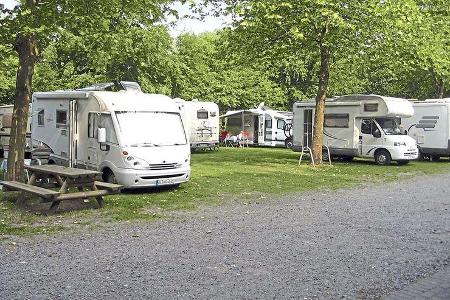 Stellplatz am Campingplatz