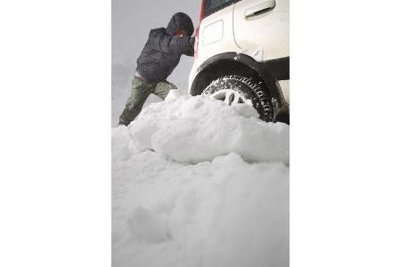 Fiat Panda 4X4, anschieben