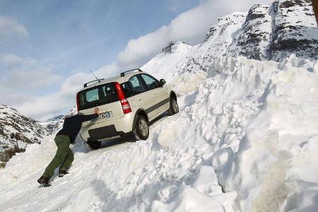Fiat Panda 4X4, Heck, anschieben