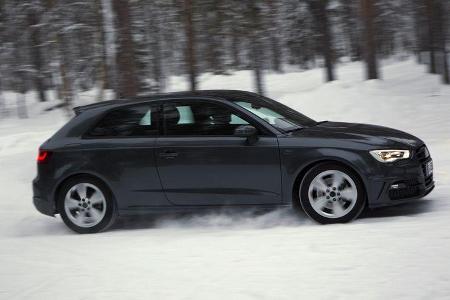 Audi A3, Seitenansicht, Schnee