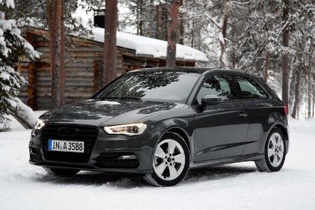Audi A3, Seitenansicht, Schnee