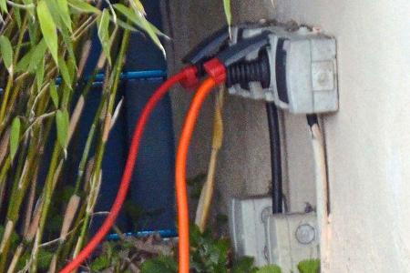 Strom aus der Haushaltssteckdose