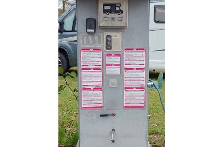 Versorgungs Station auf dem Stellplatz Hanse Camping