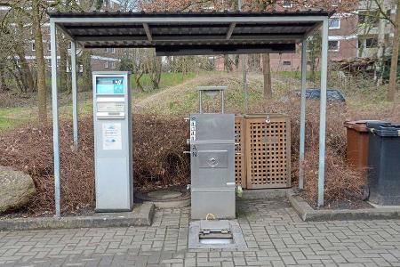 Müll und Entsorgungsstsation auf dem Stellplatz Bremer Schweiz