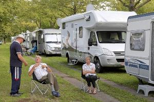 Stellplatz auf dem Caravan Salon - P1