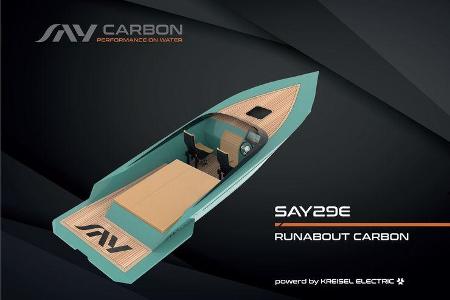 SAY29E Runabout Carbon Elektro-Yacht Kreisel Electric