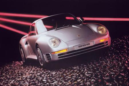 Porsche 959 historische Werbeanzeige