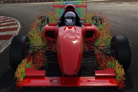 F1 - Digitaler Windkanal - Simulation - CFD - Exa