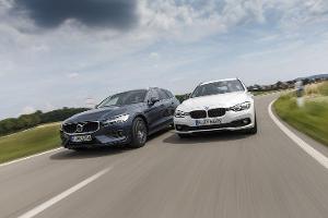 BMW 320d Touring, Volvo V60 D4, Exterieur