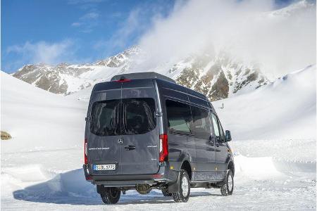 Mercedes Sprinter 319 CDI 4x4 Modelljahr 2019 Wintertest