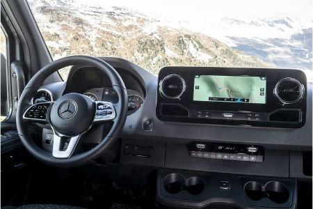Mercedes Sprinter 319 CDI 4x4 Modelljahr 2019 Wintertest