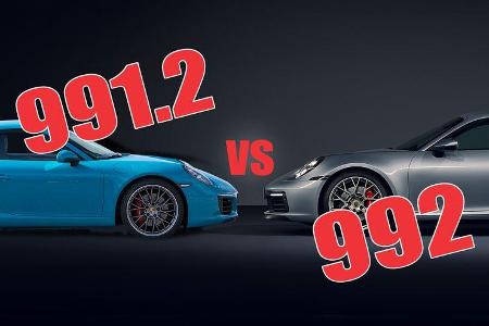 Porsche 911 vergleich 991.2 vs. 992