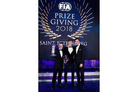 Andy Cowell - George Russell - Toto Wolff - FIA - Preisverleihung - St. Petersburg