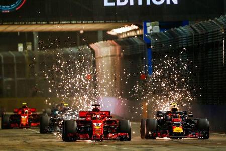 Sebastian Vettel - Max Verstappen - GP Singapur 2018