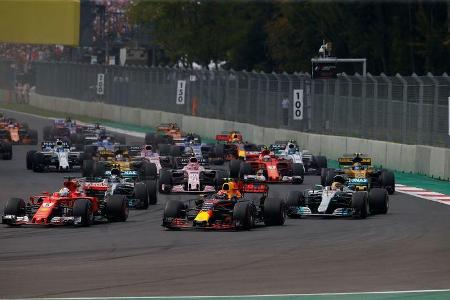 Vettel - Verstappen - Hamilton - GP Mexiko 2017 - Rennen