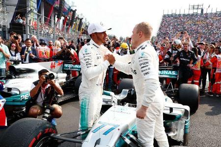 Hamilton - Bottas - GP Mexiko 2017 - Rennen