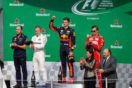 Verstappen - Bottas - Räikkönen - GP Mexiko 2017 - Rennen